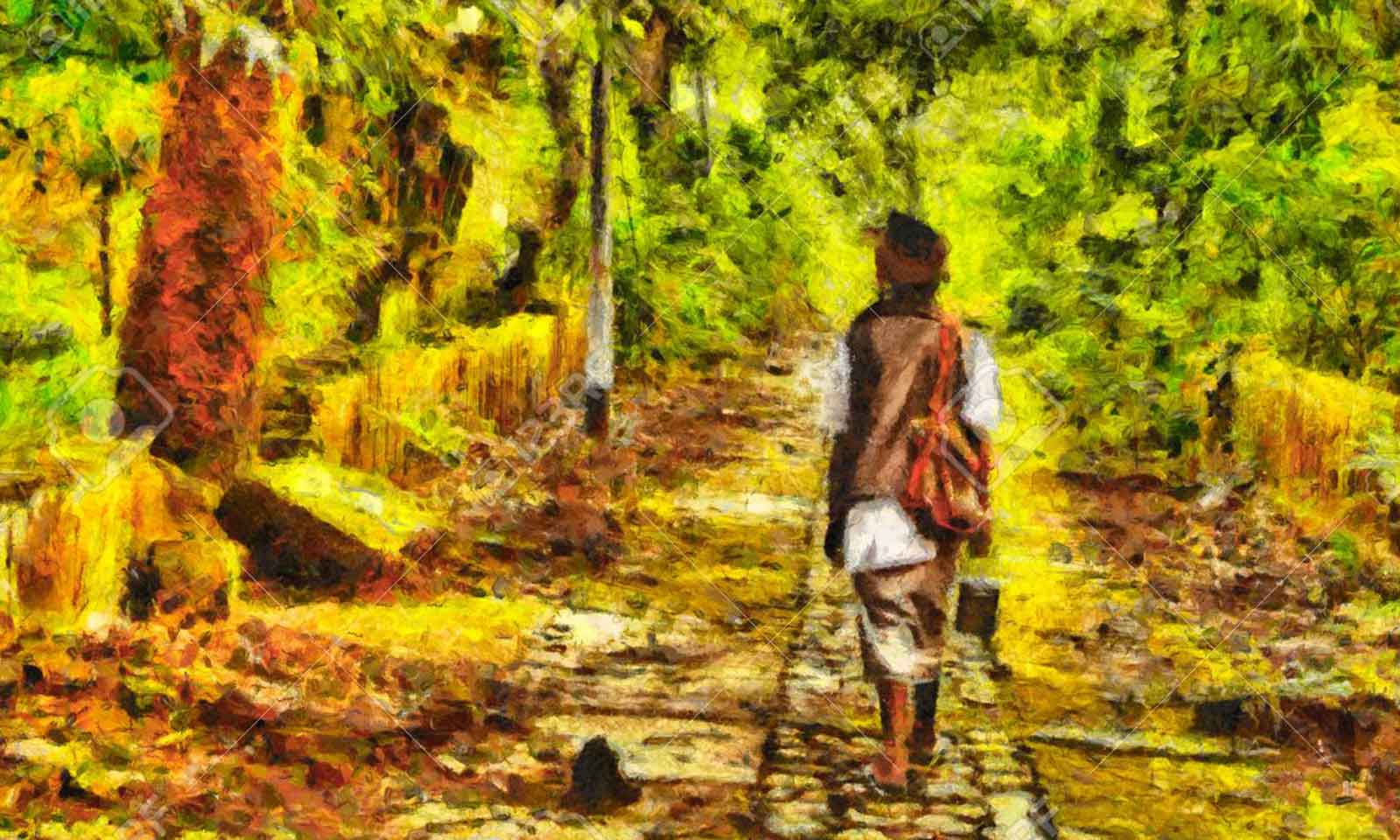 Niranjan Jena's odia poem Ekaki Sanyaasi